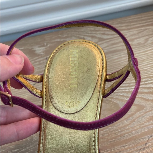 Missioni Multi-Color chevron bow sandals - Picture 6 of 14